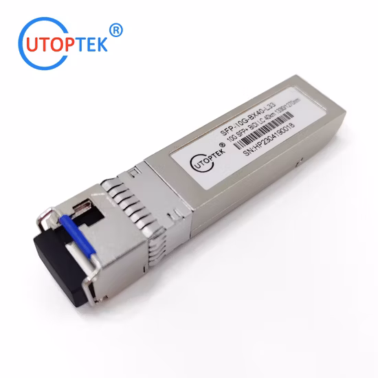 SFP+10g Bidi 40km 1270nm/1330nm Módulo de transceptores LC Ddm de fibra única de modo único SFP 10g Bidi