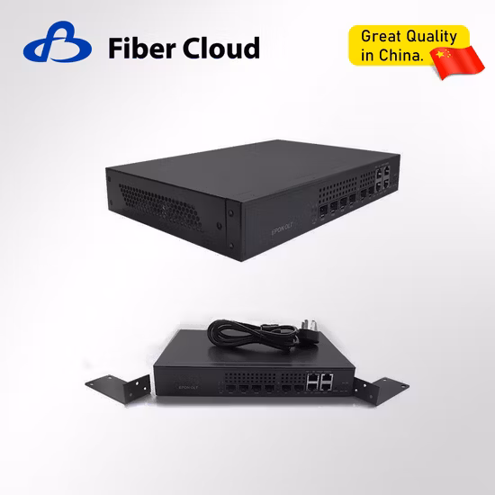 Relação máxima de divisão 1: 64 portas Epon Olt 4 com módulo SFP